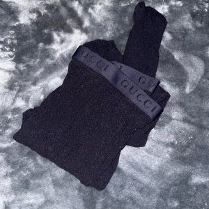 Authentic black lace Gucci stockings